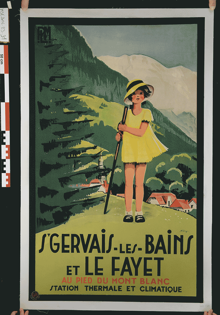 Affiche publicitaire station thermale (1925)