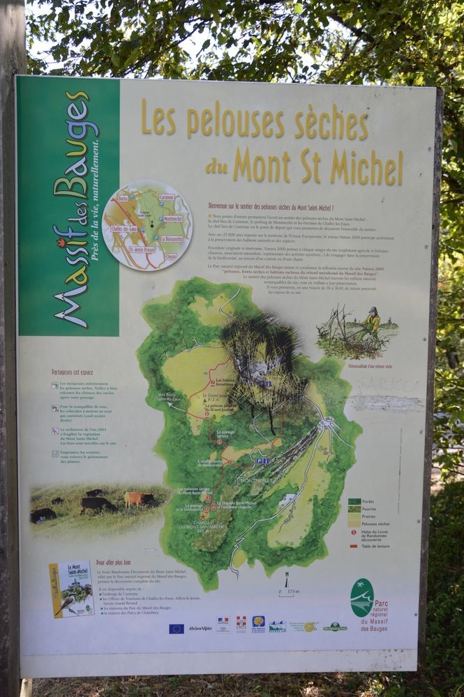 Mont Saint Michel panneau d'interprétation