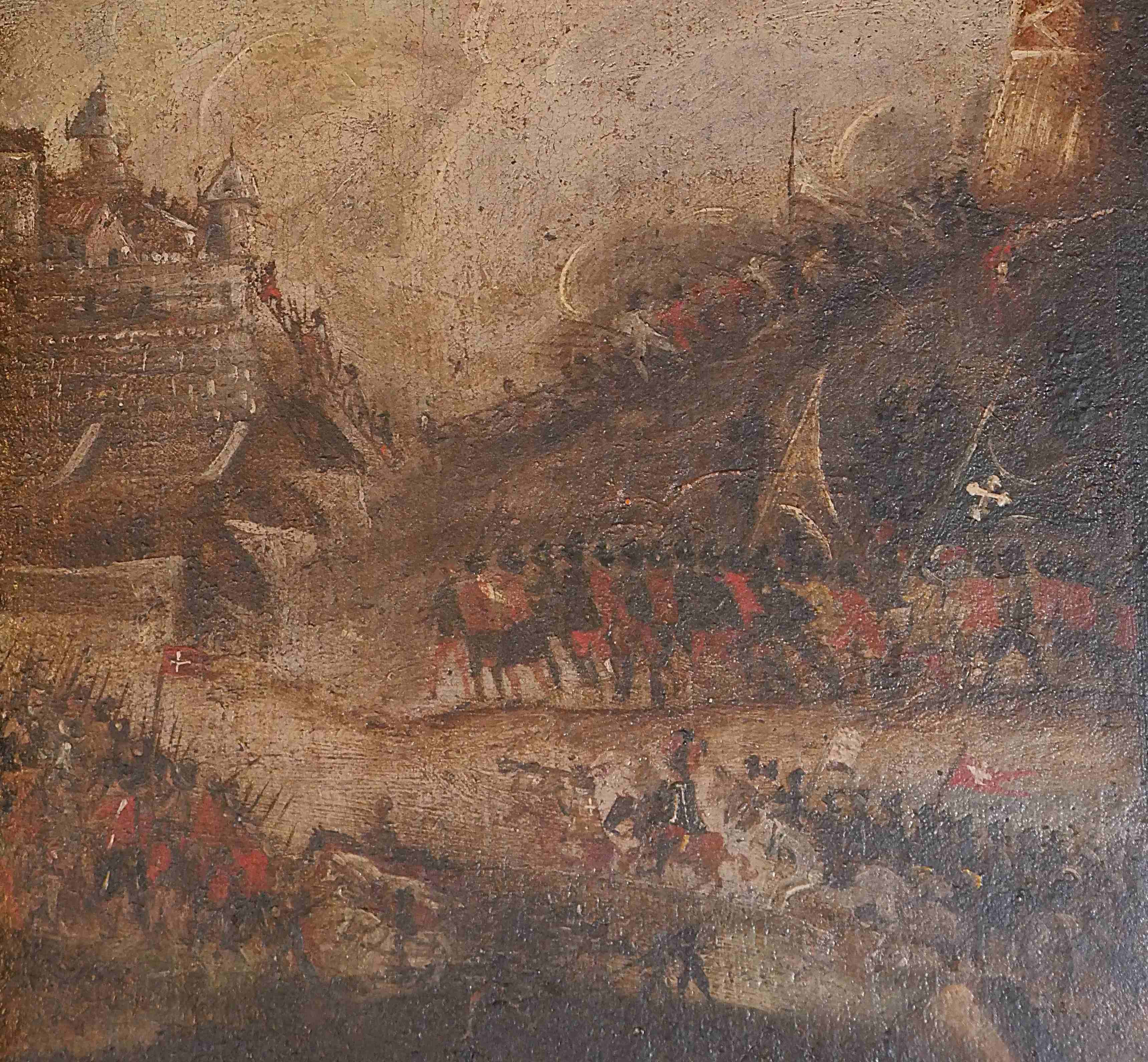 Détail saynète de bataille