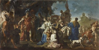 Claudio Francesco Beaumont (Turin, 1694 – 1766) La Famille de Darius aux pieds d’Alexandre, vers 1750