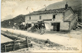 Vieille carte postale Col du Mont-Cenis